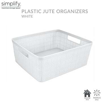 Simplify 10 Piece Organizing Set | Versatile Storage Baskets for Home and Office
