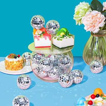 Vibrant 50 Pcs Disco Balls for Events & Decorations