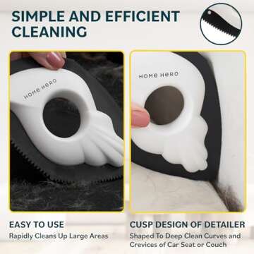 Pet Hair Remover for Couch - Reusable Lint Roller - Essential Pet Supplies Dog Products Pet Products, Dog Hair Remover for Couch, Cat and Dog Hair Remover for Car (2-Pcs)