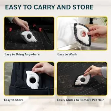 Pet Hair Remover for Couch - Reusable Lint Roller - Essential Pet Supplies Dog Products Pet Products, Dog Hair Remover for Couch, Cat and Dog Hair Remover for Car (2-Pcs)