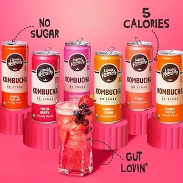 Liquid Remedy Kombucha - Sugar Free Organic Gut Health Drink