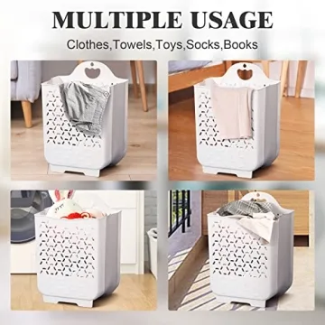 Eco-Friendly Collapsible Laundry Basket Set for Smart Storage