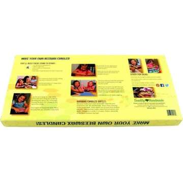 Beeswax Candle Kit with 10 Colorful Sheets & Wick