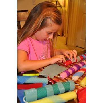 Beeswax Candle Kit with 10 Colorful Sheets & Wick