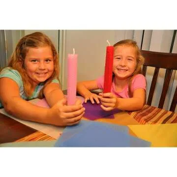 Beeswax Candle Kit with 10 Colorful Sheets & Wick