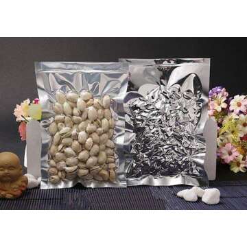 Mylar Heat Seal Pouch for Food Storage 500 Pack