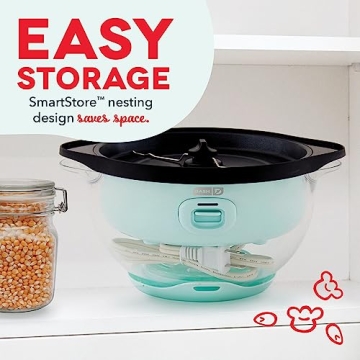 DASH SmartStore Popcorn Maker 3QT Hot Oil Electric Machine