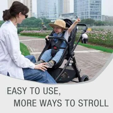 Accombe Baby Stroller 2 in 1 Newborn Convertible Stroller Bassinet for Infant New Born Pushchair 0-36 Month