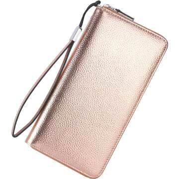 Lavemi Women's RFID Leather Wallet - Travel Essential
