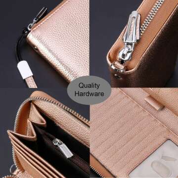 Lavemi Women's RFID Leather Wallet - Travel Essential