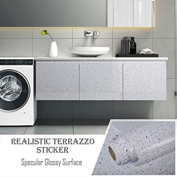 Glossy Marble Contact Paper for Easy Home Transformations