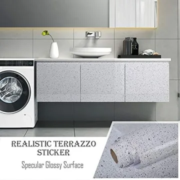 Glossy Marble Contact Paper for Easy Home Transformations