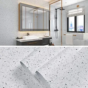 Glossy Marble Contact Paper for Easy Home Transformations
