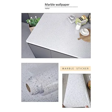 Glossy Marble Contact Paper for Easy Home Transformations