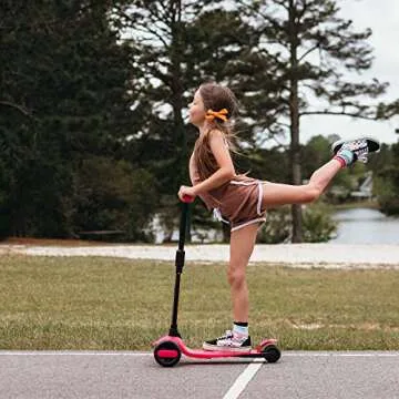 Fun 6KU Scooter for Kids 3-10 with Flash Wheels