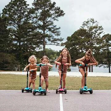 Fun 6KU Scooter for Kids 3-10 with Flash Wheels