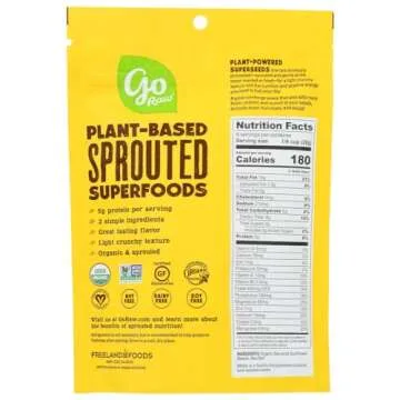 Go Raw, Sprouted Sunflower Seeds with Sea Salt, Organic, 4 Oz