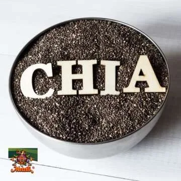 Metztli Chia Seeds, Superfood, Source of Fiber, Gluten-Free, Sugar-Free, Sodium-Free, 13 Oz, Jar