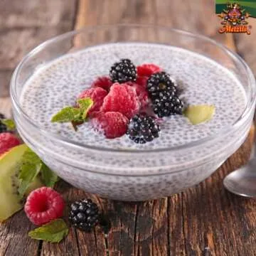 Metztli Chia Seeds, Superfood, Source of Fiber, Gluten-Free, Sugar-Free, Sodium-Free, 13 Oz, Jar