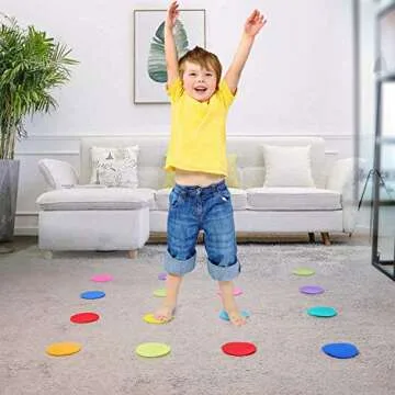 Carpet Floor Spots for Learning & Play | 72 Pack