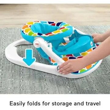 Fisher-Price Portable Baby Chair with Toy Tray and Snack Area
