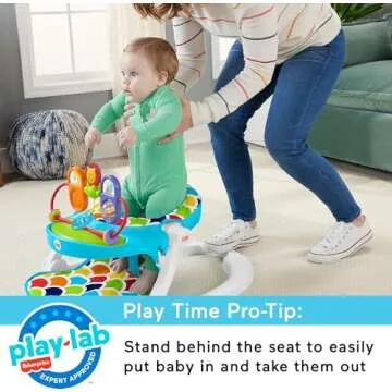 Fisher-Price Portable Baby Chair with Toy Tray and Snack Area