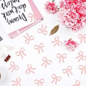 Pink Bow Confetti for Birthday and Wedding Decorations