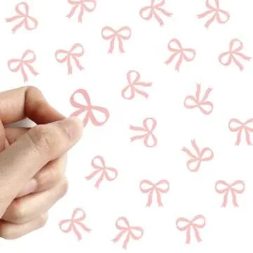 Pink Bow Confetti for Birthday and Wedding Decorations