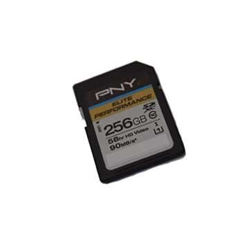 PNY Elite Performance 256GB High Speed SDXC Class 10 UHS-I, U3 Up to 95MB/sec Flash Card - P-SDX256U...