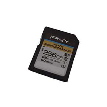 PNY Elite 256GB High Speed SDXC Card for Photography