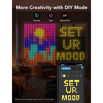 Govee Curtain Lights, Smart RGB LED Window Decorations