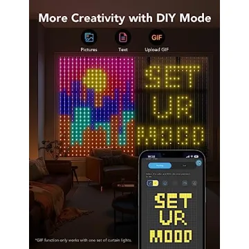 Govee Curtain Lights, Smart RGB LED Window Decorations