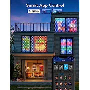 Govee Curtain Lights, Smart RGB LED Window Decorations