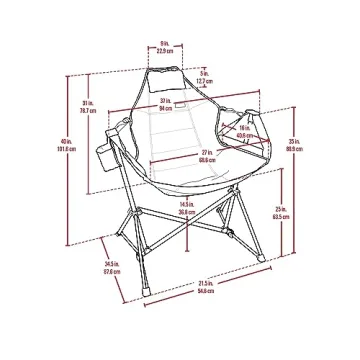 RIO Hammock Camping Chair - Comfortable Outdoor Rocking Chair