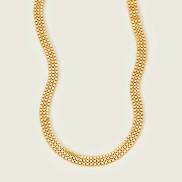 MEVECCO Gold Venice Chain Bracelets,14K Gold Plated Handmade Cute Emboss Spiral Figaro Link Chain Diamond Cut Dainty Bracelet for Women