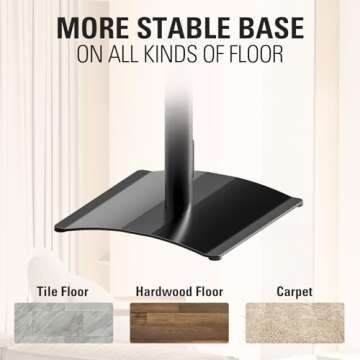 Mounting Dream Speaker Stands for Sonos Era 100, One, One SL, Play:1, Height Adjustable Up to 49.1", Set of 2 Surround Sound Speaker Stand with Cable Management, 13.2 LBS Loading MD5412