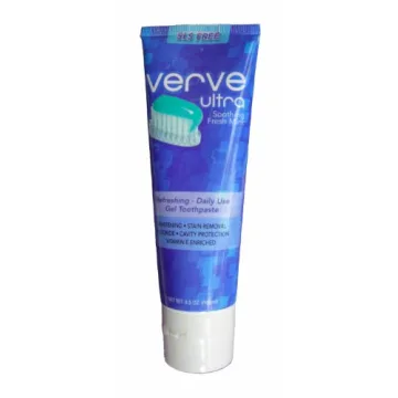 Verve Ultra SLS-Free Toothpaste with Fluoride, Gentle Formula for Sensitive Mouths