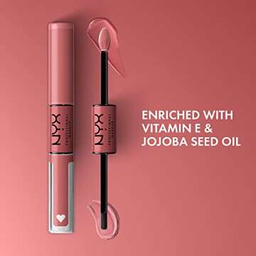 NYX PROFESSIONAL MAKEUP Shine Loud, Long-Lasting Liquid Lipstick with Clear Lip Gloss - Cash Flow (L...