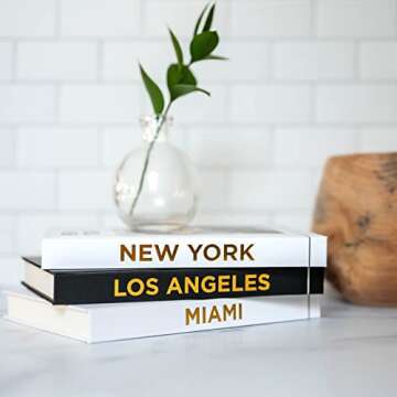 Native Villa Decorative Books Set of 3 for Home Decor