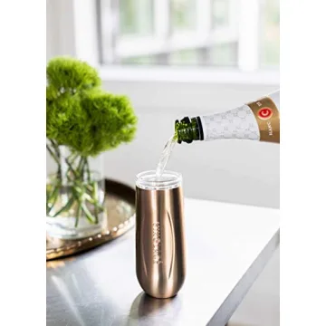 Vinglacé Insulated Champagne Flute with Lid for Celebrations