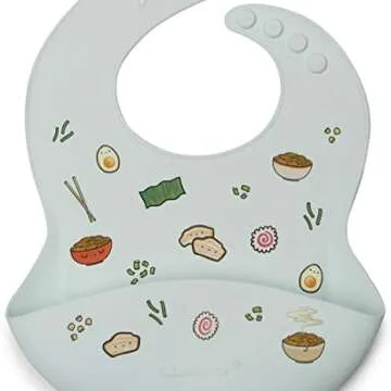 dpa Waterproof Silicone Feeding Bib for Mess-Free Feeding