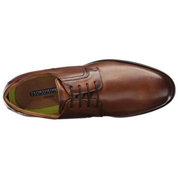 Florsheim Men's Medfield Plain Toe Oxford Dress Shoe, Cognac, 10