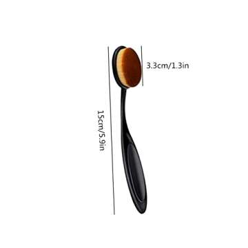 2 Pack Toothbrush Foundation Brush Oval Makeup Brush Loose Powder Toothbrush Brushes for Blending Li...