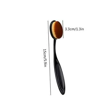 2 Pack Toothbrush Foundation Brush Oval Makeup Brush Loose Powder Toothbrush Brushes for Blending Li...