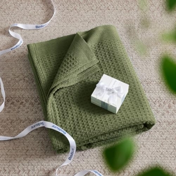 Bedsure Cotton Blanket King Size Soft and Breathable