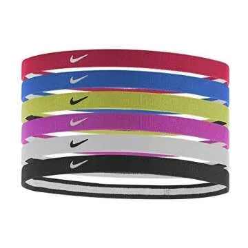 Nike Swoosh Sport Headbands 6pk, Assorted Colors, One Size