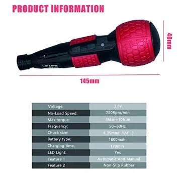 SHENHAOXU 3.6V Cordless Electric Screwdriver Rechargeable portable Mini Rotary Home Gadget，Automat...