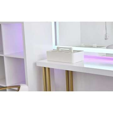 Enjoy Organizer New Office Storage Portable Organizer DIY basket Caddy -MADE IN USA (Ivory)