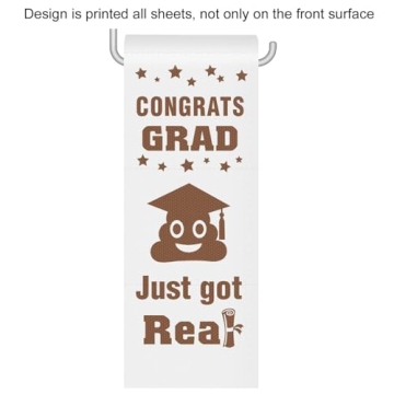 Funny Graduation Toilet Paper for Celebrations and Decor