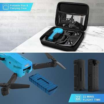 RADCLO Mini Drone - 1080P HD FPV with Carrying Case